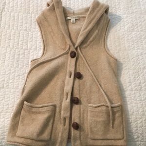 Banana republic sweater vest with hood size S,like new
